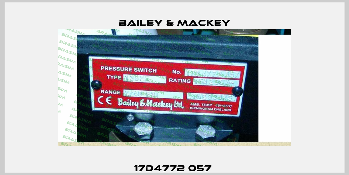 17D4772 057  Bailey & Mackey