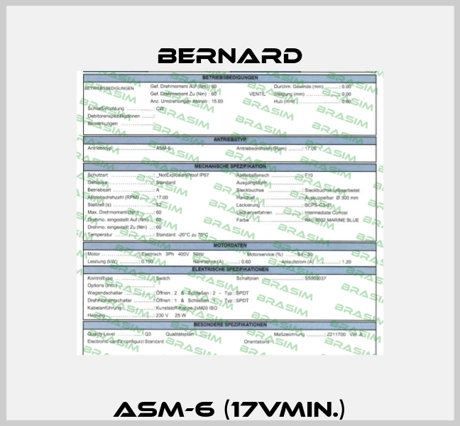 ASM-6 (17Vmin.) Bernard