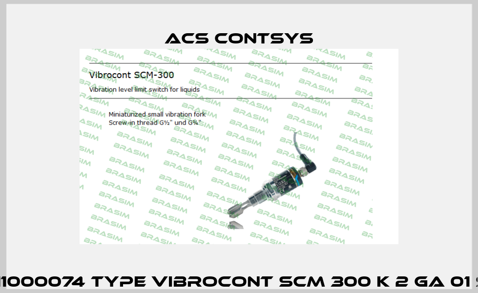 111000074 Type Vibrocont SCM 300 K 2 GA 01 S ACS CONTSYS