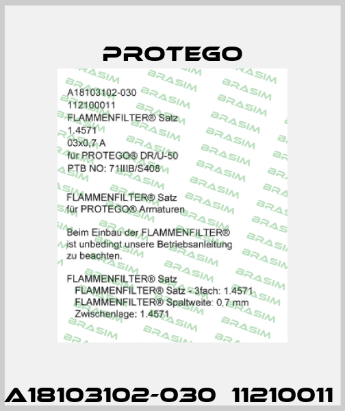 A18103102-030  11210011  Protego