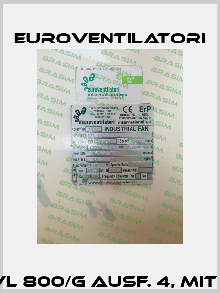 Für EVL 800/G Ausf. 4, mit Füße Euroventilatori