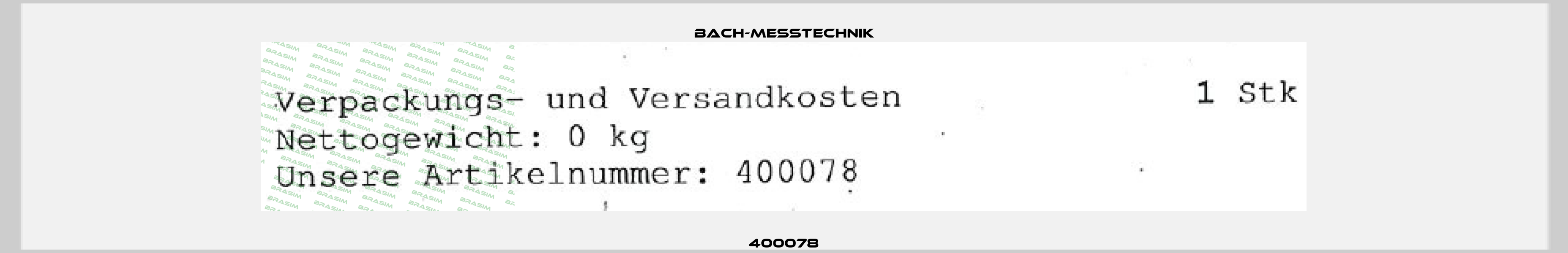 400078 Bach-messtechnik