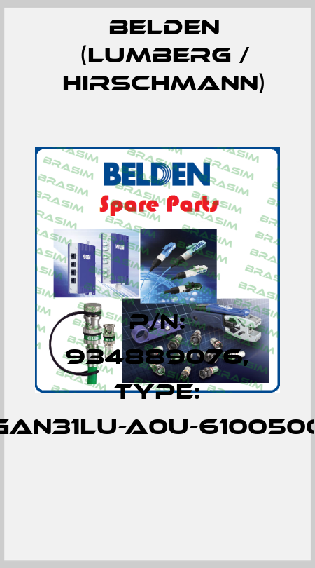 P/N: 934889076, Type: GAN31LU-A0U-6100500 Belden (Lumberg / Hirschmann)