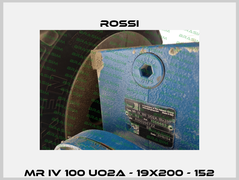 MR IV 100 UO2A - 19x200 - 152 Rossi