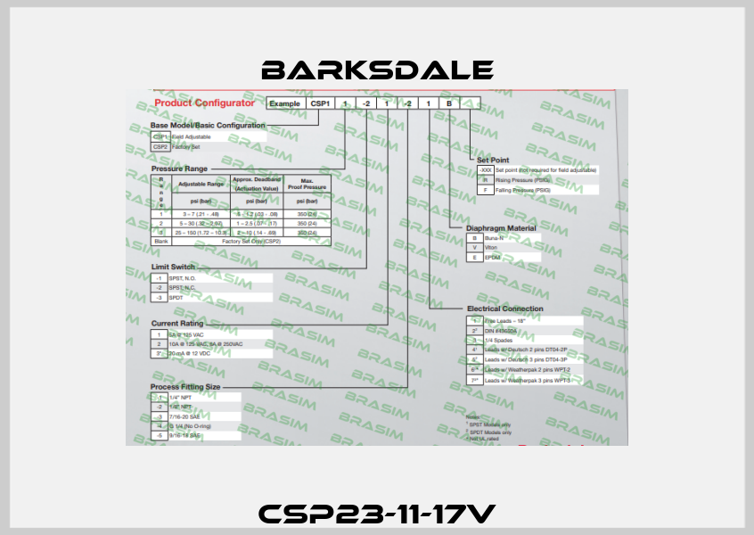 CSP23-11-17V Barksdale