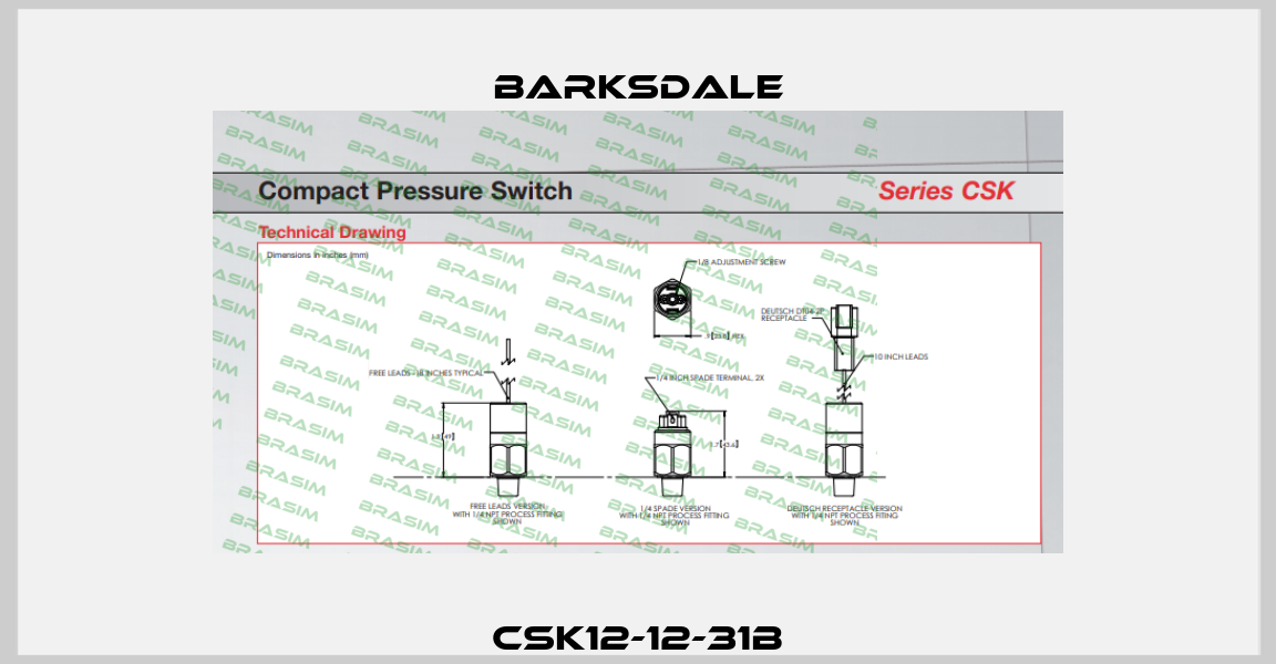 CSK12-12-31B Barksdale