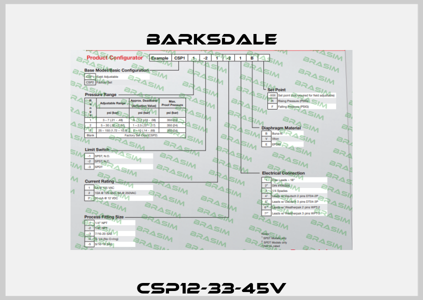 CSP12-33-45V Barksdale