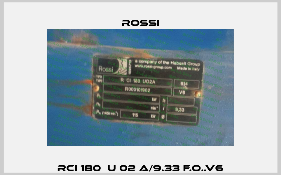 RCI 180  U 02 A/9.33 F.O..V6 Rossi