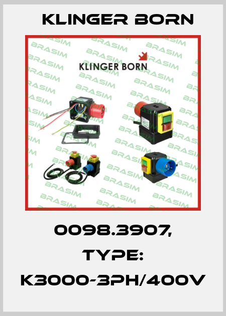0098.3907, Type: K3000-3Ph/400V Klinger Born