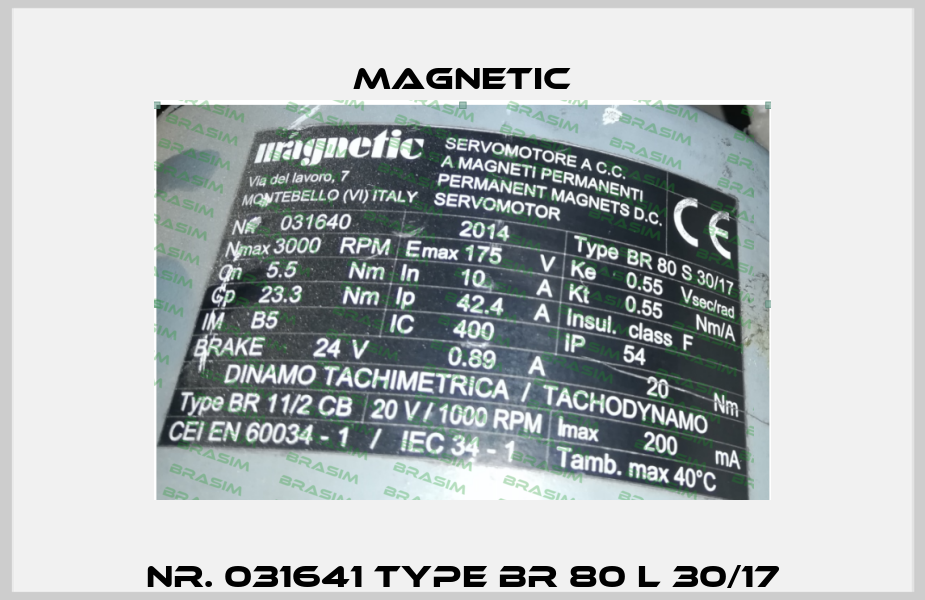 Nr. 031641 Type BR 80 L 30/17 Magnetic