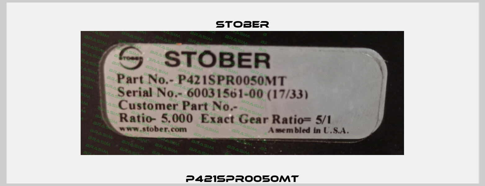 P421SPR0050MT Stober