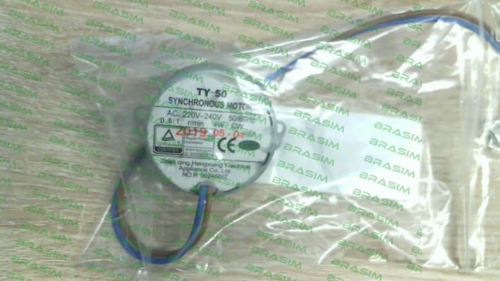 Nr. E6507436 Typ TY-50A 220-240V Zhaoqing Longtou Electronic & Electric