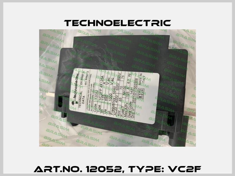 Art.No. 12052, Type: VC2F Technoelectric