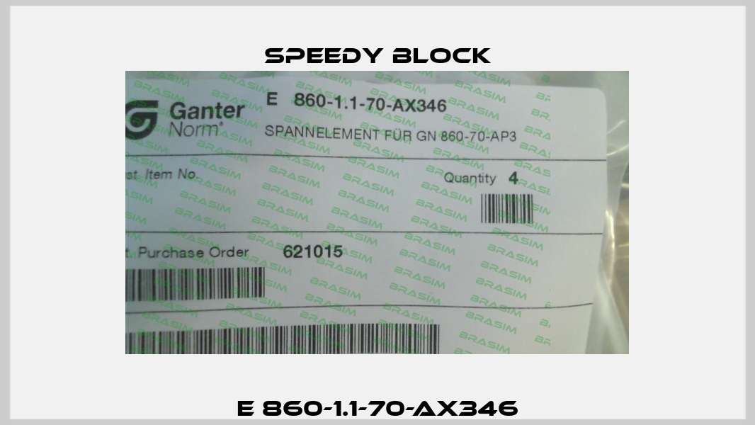E 860-1.1-70-AX346 Speedy Block