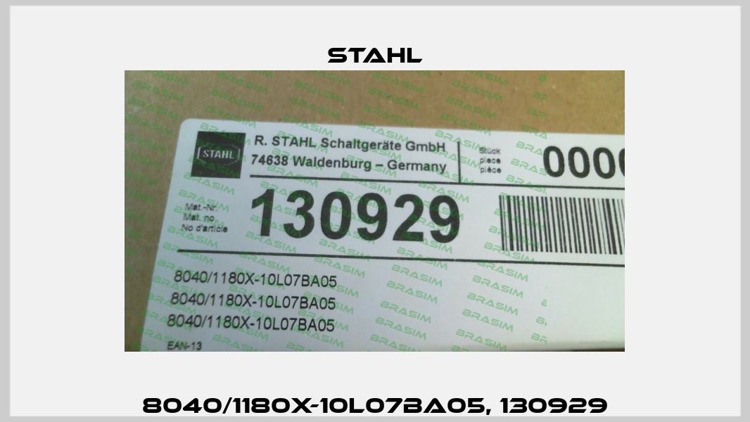 8040/1180X-10L07BA05, 130929 Stahl