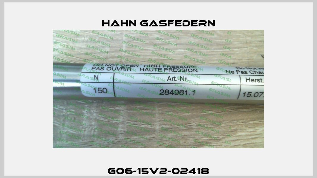 G06-15V2-02418 Hahn Gasfedern
