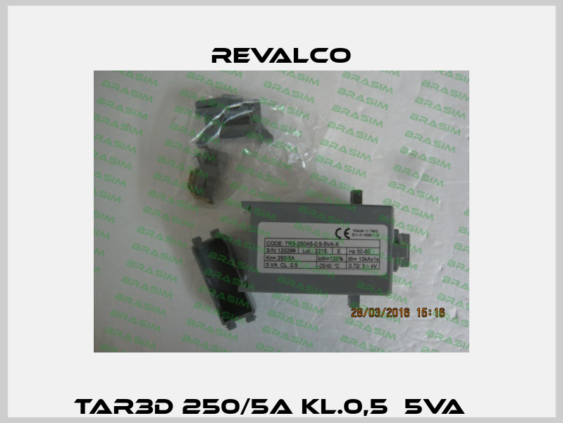TAR3D 250/5A kl.0,5  5VA    Revalco