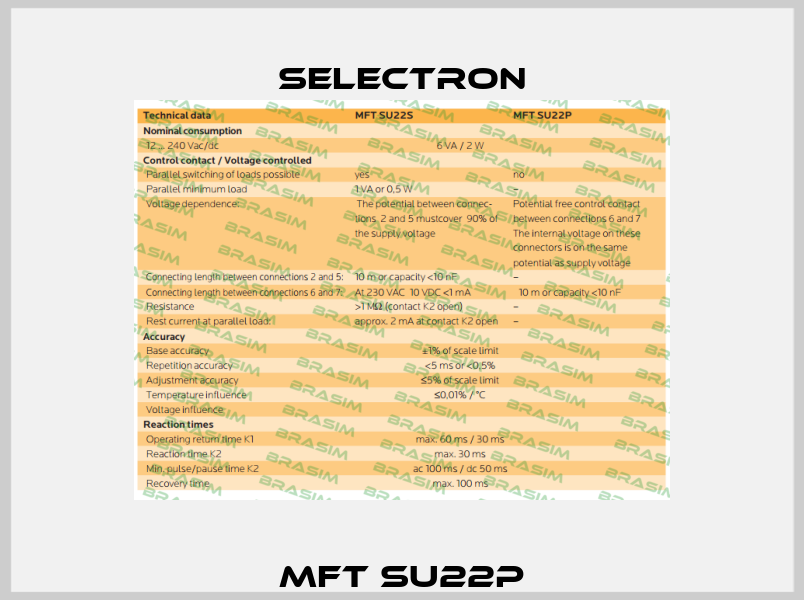 MFT SU22P Selectron