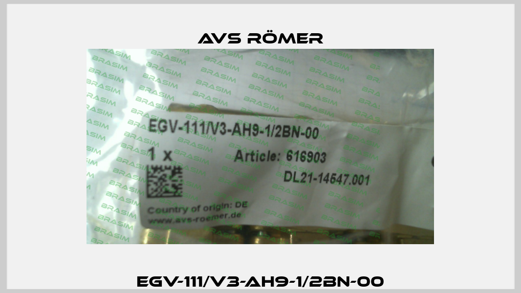 EGV-111/V3-AH9-1/2BN-00 Avs Römer
