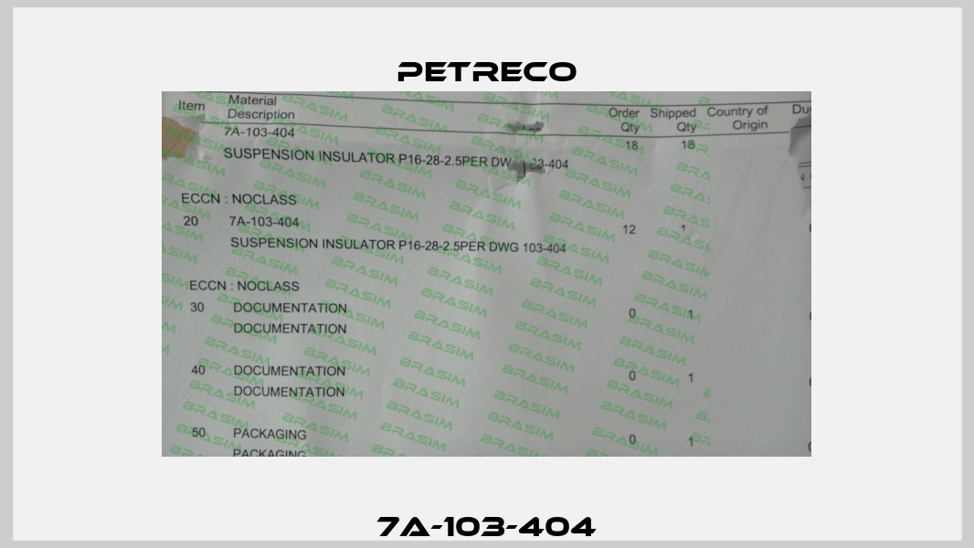 7A-103-404 PETRECO