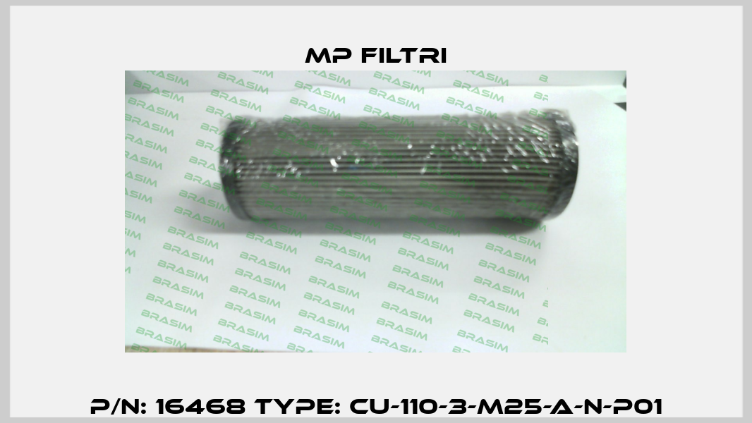 P/N: 16468 Type: CU-110-3-M25-A-N-P01 MP Filtri