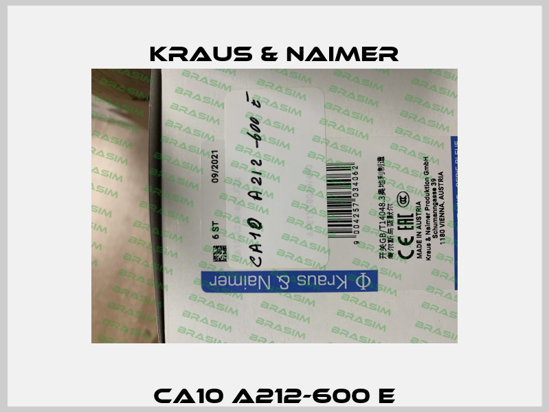CA10 A212-600 E Kraus & Naimer