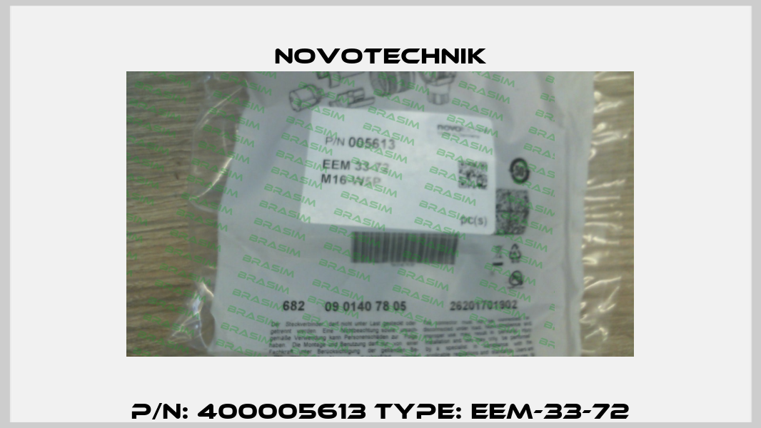 P/N: 400005613 Type: EEM-33-72 Novotechnik