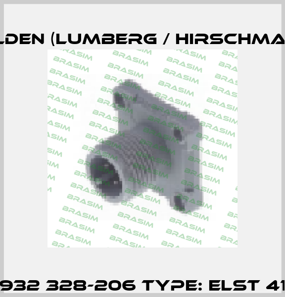 P/N: 932 328-206 Type: ELST 412 FA Belden (Lumberg / Hirschmann)