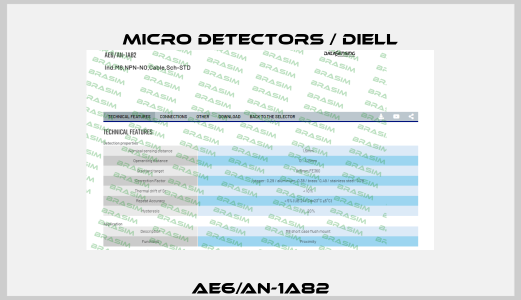 AE6/AN-1A82 Micro Detectors / Diell