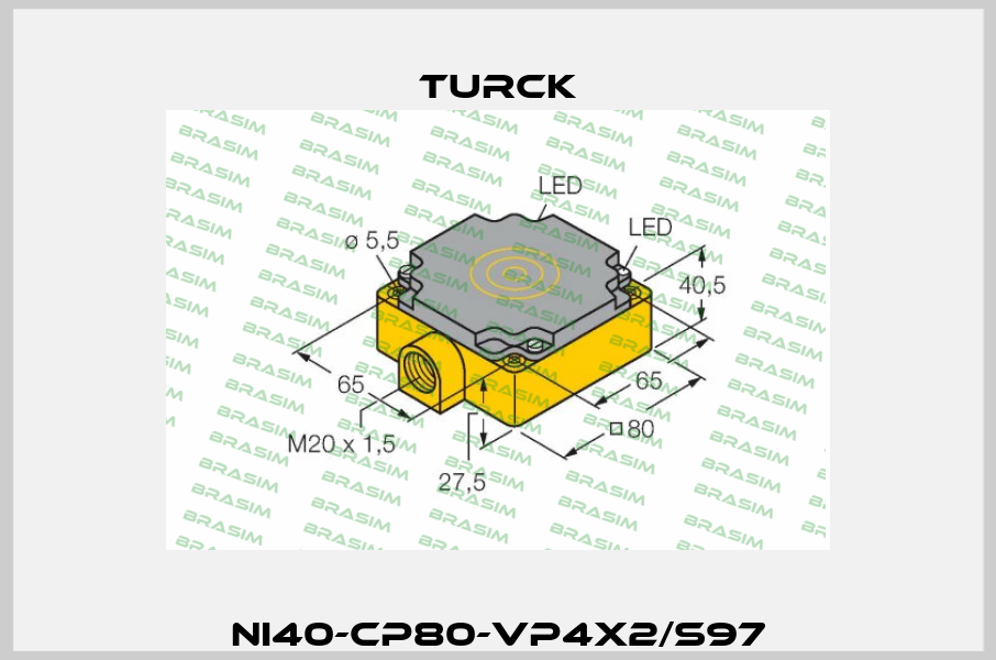 NI40-CP80-VP4X2/S97 Turck
