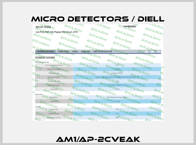 AM1/AP-2CVEAK Micro Detectors / Diell