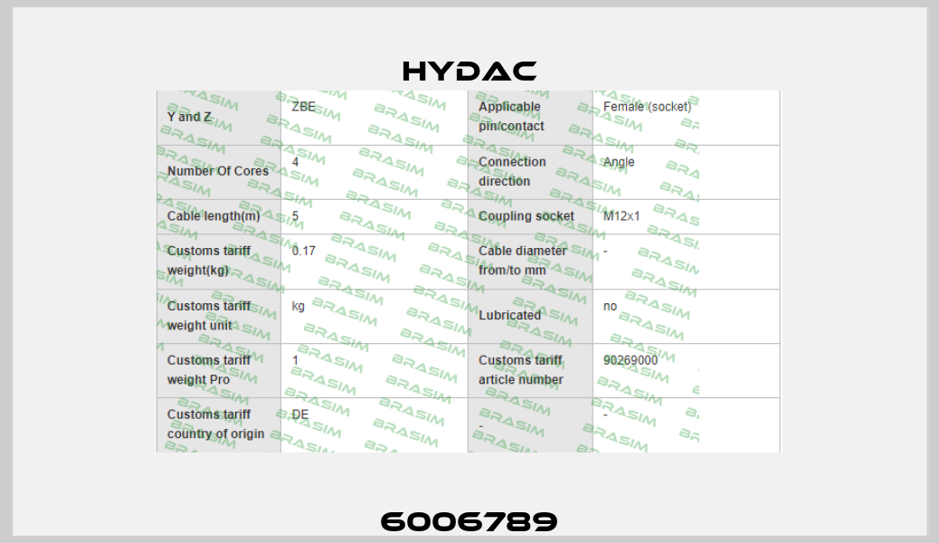 6006789 Hydac
