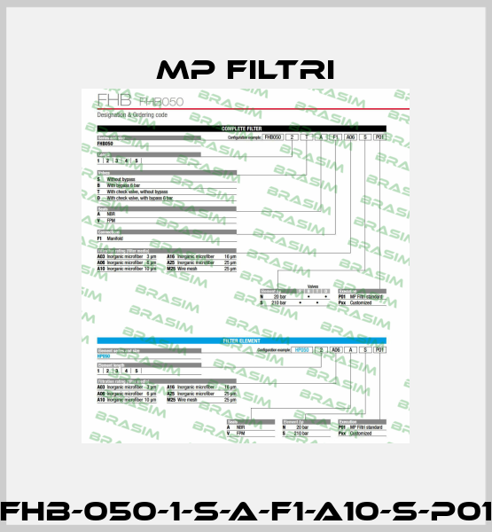 FHB-050-1-S-A-F1-A10-S-P01 MP Filtri