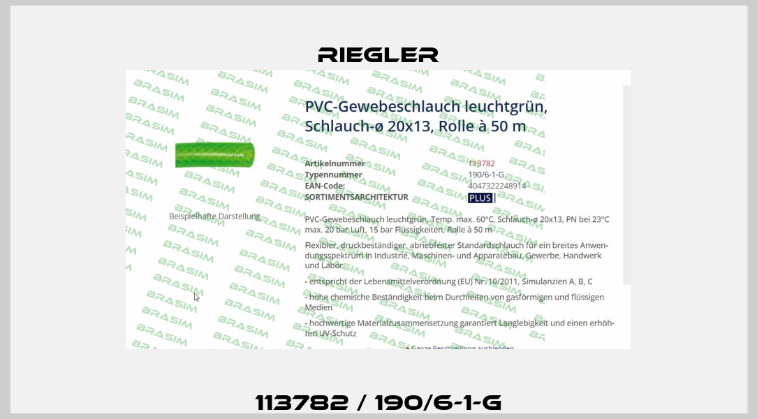 113782 / 190/6-1-G Riegler