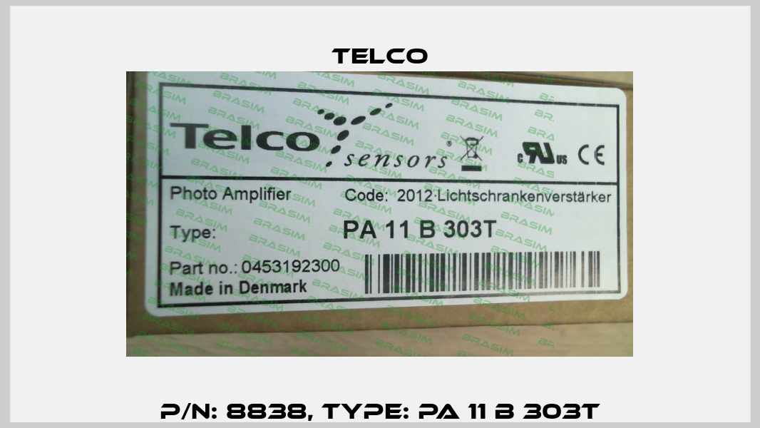 p/n: 8838, Type: PA 11 B 303T Telco