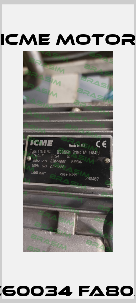 IEC60034 FA80A4 Icme Motor