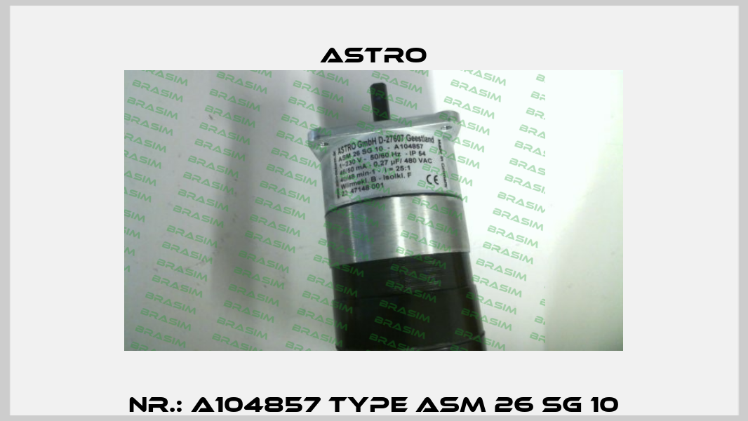 Nr.: A104857 Type ASM 26 SG 10 Astro