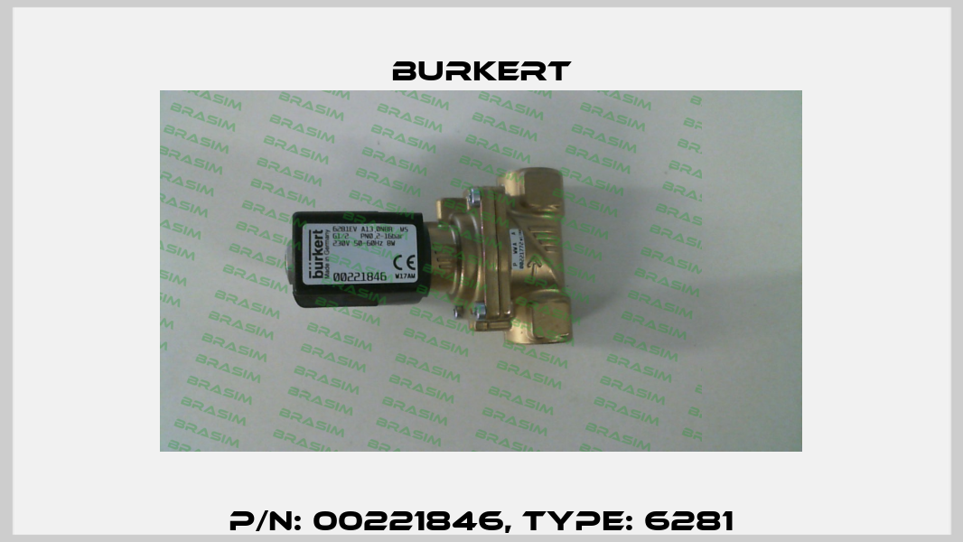 p/n: 00221846, Type: 6281 Burkert
