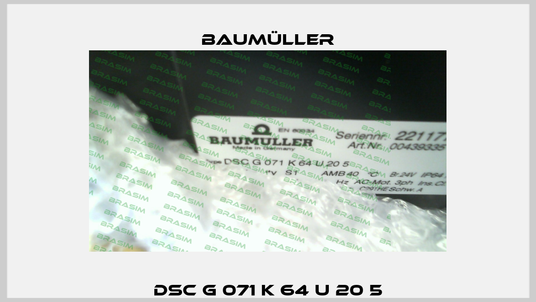 DSC G 071 K 64 U 20 5 Baumüller