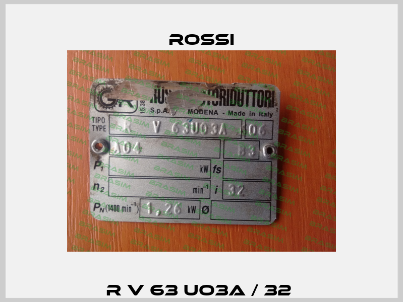 R V 63 UO3A / 32  Rossi