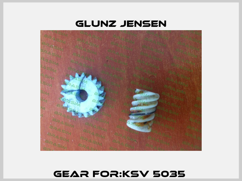 Gear For:Ksv 5035  Glunz Jensen