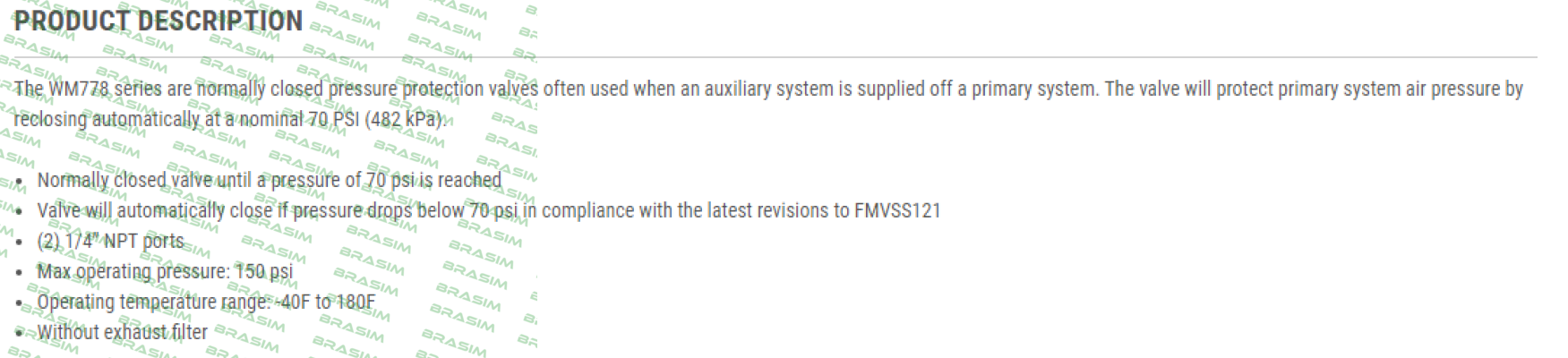 WM-778-A (118181) Williams Controls