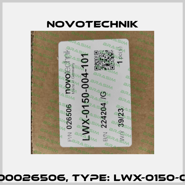 P/N: 400026506, Type: LWX-0150-004-101 Novotechnik